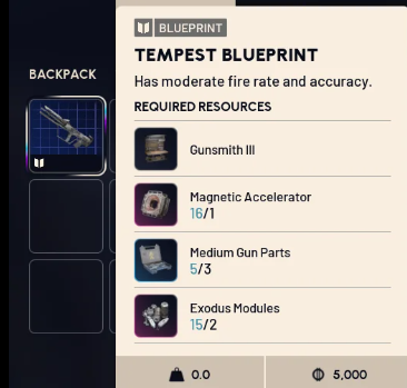 Tempest Blueprint